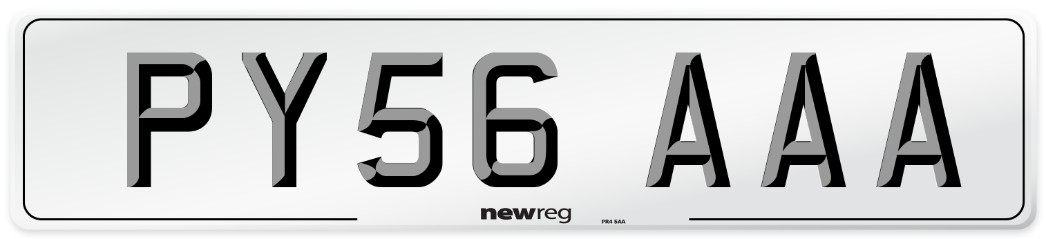PY56 AAA Number Plate from New Reg